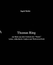 Thomas Ring - ein Maler aus dem Umkreis des 'Sturm'