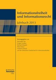 Informationsfreiheit und Informationsrecht Jahrbuch 2013 - Cover