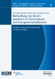 Behandlung von Stromspeichern im Stromsteuer- und Energiewirtschaftsrecht - Cover