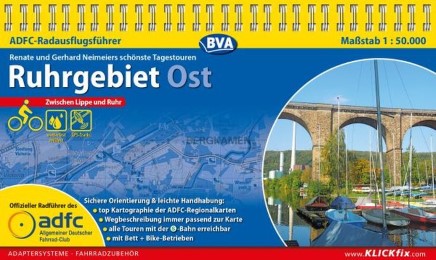 ADFC-Radausflugsführer Ruhrgebiet Ost 1:50.000 praktische Spiralbindung, reiß- und wetterfest, GPS-Tracks Download