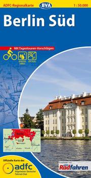 ADFC-Regionalkarte Berlin Süd mit Tagestouren-Vorschlägen, 1:50.000, reiß- und wetterfest, GPS-Tracks Download