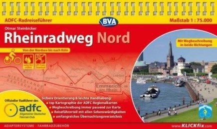 ADFC-Radreiseführer Rheinradweg Nord 1:75.000 praktische Spiralbindung, reiß- und wetterfest, GPS-Tracks Download