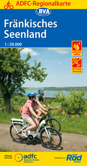 ADFC-Regionalkarte Fränkisches Seenland, 1:75.000, reiß- und wetterfest, GPS-Tracks Download