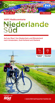 ADFC-Radtourenkarte NL 2 Niederlande Süd, 1:150.000, reiß- und wetterfest, GPS-Tracks Download