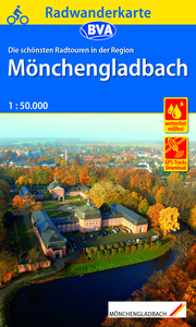 Radwanderkarte BVA Die schönsten Radwanderkarten in der Region Mönchengladbach, 1:50.000, reiß- und wetterfest, GPS-Tracks Download