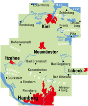 ADFC-Regionalkarte Hamburg/Neumünster/Kiel 1:75.000, reiß- und wetterfest, mit GPS-Tracks-Download