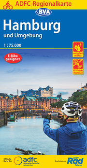 ADFC-Regionalkarte Hamburg und Umgebung 1:75.000