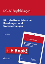 DGUV Empfehlungen für arbeitsmedizinische Beratungen und Untersuchungen /Paket - Cover