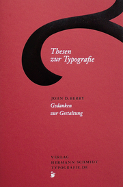 Thesen zur Typografie - Cover