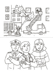 Malbuch ab 4 Jahre für Junge und Mädchen - Feuerwehr - Abbildung 5