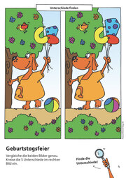 Kindergartenblock ab 4 Jahre - Gemeinsamkeiten & Unterschiede - Illustrationen 4