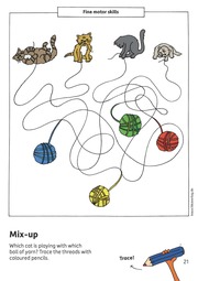 Kindergarten Activity Book from age 4 years - Line Tracing, connect-the-dots, spot the difference - for kids, boy and girl - Abbildung 4