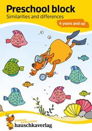 Kindergarten Activity Book from age 4 years - Spot the difference - for kids, boy and girl - Cover