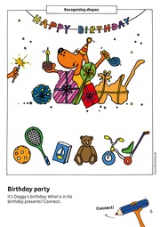 Kindergarten Activity Book from age 4 years - Shapes, colours, spot the difference - for kids, boy and girl - Abbildung 6