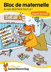 Bloc de maternelle à partir de 4 ans - Mon cahier d'ecole maternelle - coloriage enfant - cahier vacances 4 ans - Cover