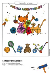 Bloc de maternelle à partir de 4 ans - Trouver les formes, les couleurs, les erreurs - coloriage enfant - cahier vacances 4 ans - Abbildung 6