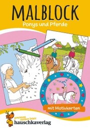 Malblock - Ponys und Pferde - Cover