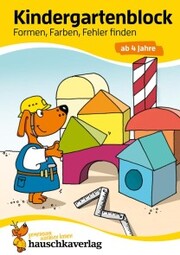 Kindergartenblock - Formen, Farben, Fehler finden ab 4 Jahre - Cover