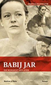 Babij Jar - Die Schlucht des Leids - Cover
