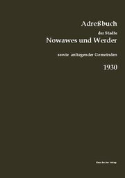 Adreßbuch der Städte Nowawes und Werder, 1930