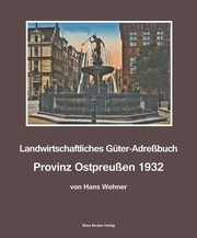 Landwirtschaftliches Adreßbuch Provinz Ostpreußen 1932 - Cover