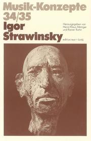 Igor Strawinsky - Cover