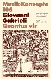 Giovanni Gabrieli: Quantus vir - Cover