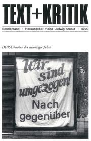 DDR-Literatur der neunziger Jahre - Cover