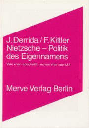 Nietzsche - Politik des Eigennamens - Cover