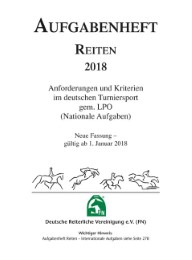 Aufgabenheft Reiten 2018 - Cover