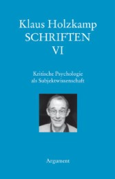 Kritische Psychologie als Subjektwissenschaft - Cover