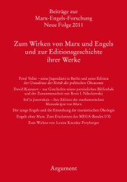 Zum Wirken von Marx und Engels und zur Editionsgeschichte ihrer Werke