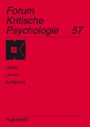Forum Kritische Psychologie / Lehren – Lernen – Aufklärung