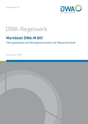 Merkblatt DWA-M 801 Führungssysteme und Führungsinstrumente in der Wasserwirtschaft - Cover