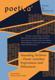 Sounding Archives - Poesie zwischen Experiment und Dokument - Cover