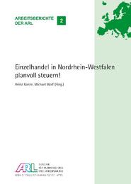 Einzelhandel in Nordrhein-Westfalen planvoll steuern! - Cover