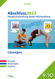 Abschluss 2023 - Hauptschulprüfung Baden-Württemberg - Lösungsband Klasse 9/10 - Cover