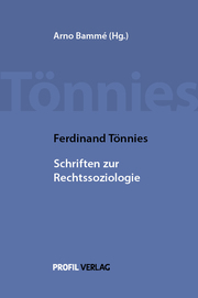Ferdinand Tönnies, Schriften zur Rechtssoziologie