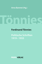 Ferdinand Tönnies, Politische Schriften 1919-1933