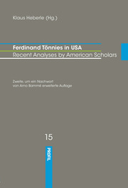 Ferdinand Tönnies in USA
