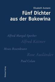 Fünf Dichter aus der Bukowina - Cover