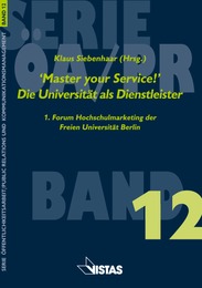 'Master your Service' - Die Universität als Dienstleister - Cover