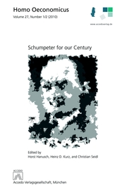 Schumpeter for Our Century - Cover