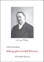 Bibliographie Gotthilf Weisstein