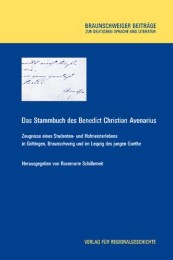 Das Stammbuch des Benedict Christian Avenarius - Cover