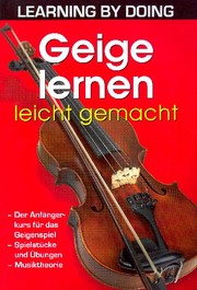 Geige lernen leicht gemacht - Cover