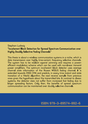 Incoherent Block Detection for Spread Spectrum Communication over Highly Doubly Selective Fading Channels - Illustrationen 1