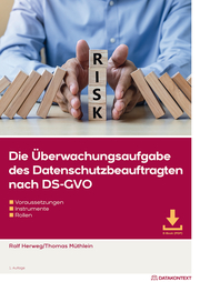 Die Überwachungsaufgabe des Datenschutzbeauftragten nach DS-GVO - Cover
