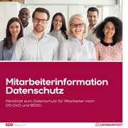Mitarbeiterinformation Datenschutz - Cover