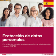 Mitarbeiterinformation Datenschutz spanische Ausgabe) - Cover